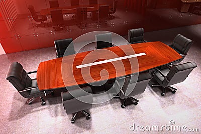 Modern meeting room Stock Photo