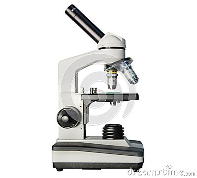 Modern microscope Stock Photo