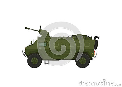 Modern Military Vehicle Illustration, Suitable For Game Asset, Icon, Infographic, and Other Military Graphic Purpose Vector Illustration