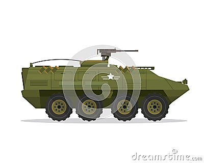 Modern Urban Military Vehicle Illustration Vector Illustration