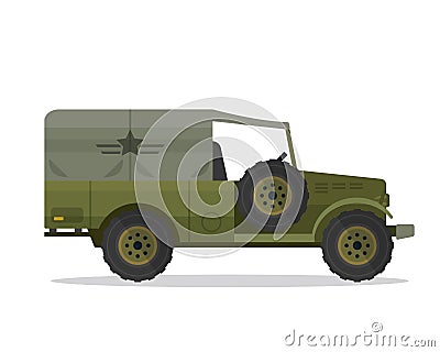 Modern Urban Military Vehicle Illustration Vector Illustration