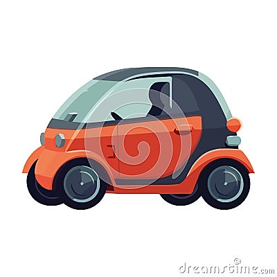 Modern mini car motion icon Vector Illustration