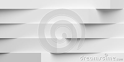 Modern minimal white evenly stacked and rotated boxes with soft shadow geometrical pattern background Cartoon Illustration