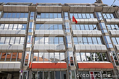 Modern multi-storey building in the center of Vienna Editorial Stock Photo