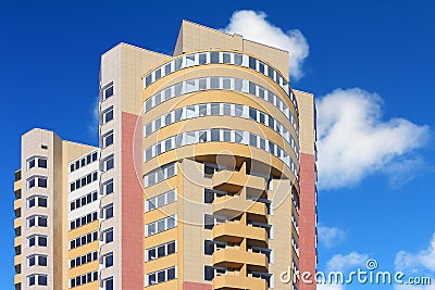 Modern multistory apartment building Stock Photo