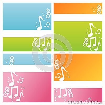 Modern musical backgrounds Vector Illustration