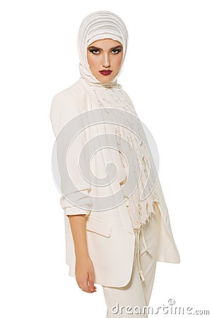 Modern muslim lady Stock Photo