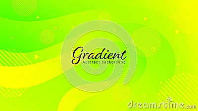 Modern neon green yellow bright abstract background,flyer banner poster card web cover,simple neon background Vector Illustration