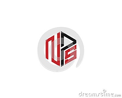 Modern NPS Logo Icon Design Vector Illustration