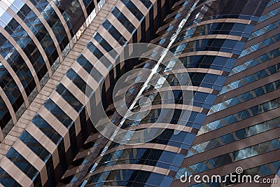 Modern Office Building - Architectural Detail Stock Photo