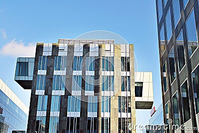 Modern office building. Architectural details of modern building. Stock Photo