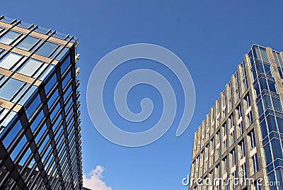 Modern office building. Architectural details of modern building. Stock Photo