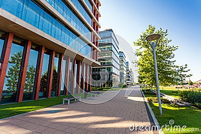 Modern office building detail Stock Photo