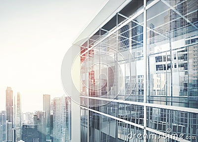 Modern office building facade Stock Photo