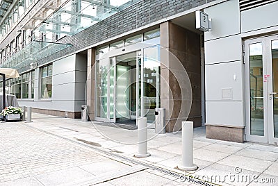 Modern office entrance Stock Photo