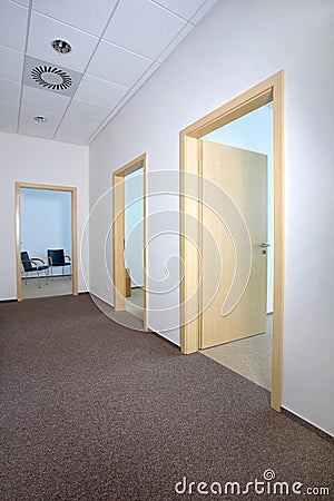 Modern office interior - corridor Stock Photo