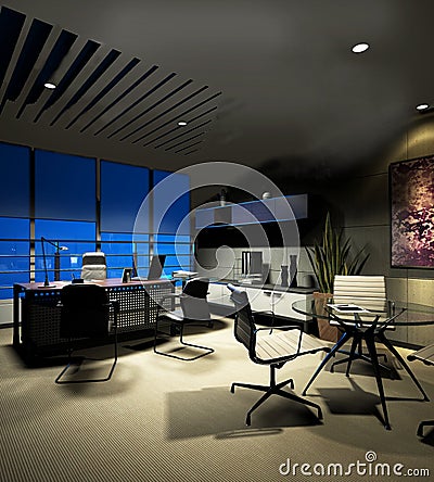 Modern office interior Stock Photo