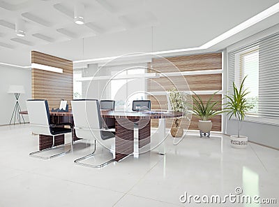 Modern office interior Stock Photo