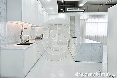 Modern open kitchen Stock Photo