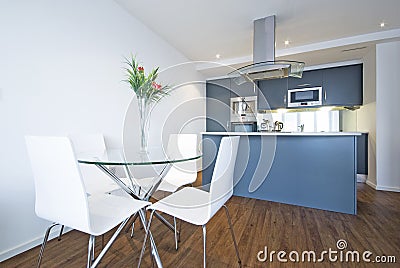 Modern open plan living area Stock Photo