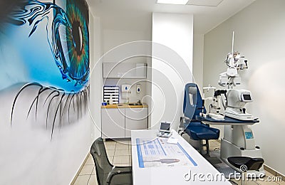 Modern optometrist diopter Stock Photo