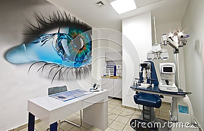 Modern optometrist diopter Stock Photo