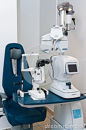 Modern optometrist dopter Stock Photo