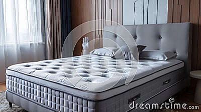 Modern Orthopedic Mattress Comfort Stock Photo