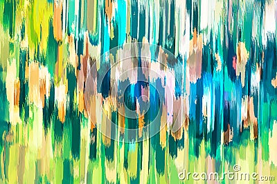 Modern painted background. Random paint lines , spots in yellow, green and blue tones. Multicolored pattern. Contemporary creatio Stock Photo