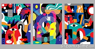 Psychology of people abstract vector illustration , design element Vector Illustration