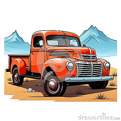 Modern pickup truck photo Stock Photo