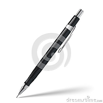 Modern plastic pencil Vector Illustration