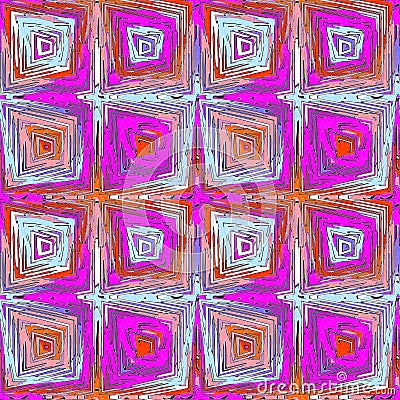 Ditzy pixel abstract rainbow seamless pattern backdrop. Modern playful variegated repeating graphic design for kids Stock Photo