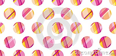 Modern polka dot seamless pattern, Vector Illustration
