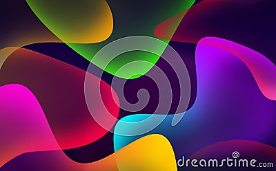 Modern Premium Style Glowing seamless gradients colorful rainbow background. Modern abstract mixed color backdrop Stock Photo