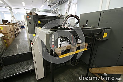 Modern printing house Stock Photo