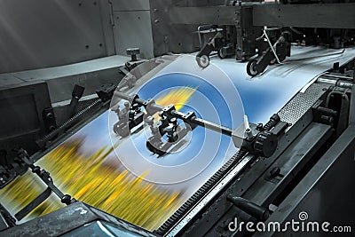 Modern printing house Stock Photo