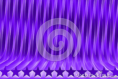 Modern purple 3D Illustration of abstract background - geometric surfaces formed by extruded star shape, holiday concept Stock Photo