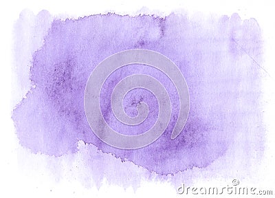 Modern purple watercolor background with paint divorses for design Stock Photo