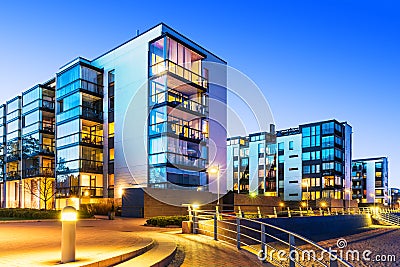 Modern real estate Stock Photo