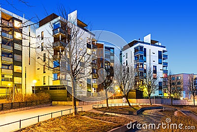 Modern real estate Stock Photo