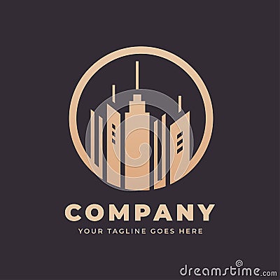 Modern Real Estate Logo Template Vector Illustration