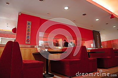 Modern restaurant Stock Photo