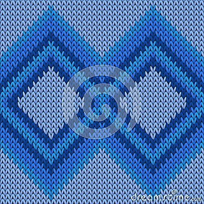 Modern rhombus argyle knit texture geometric Vector Illustration