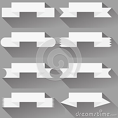 Modern ribbons and banners for your text Vector Illustration