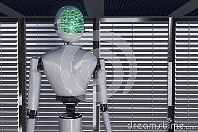 A modern robot Stock Photo