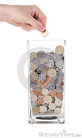 Modern savings money concept Stock Photo