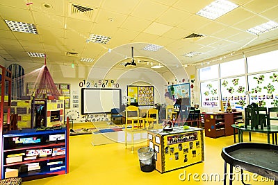 Modern School Classroom Editorial Stock Photo