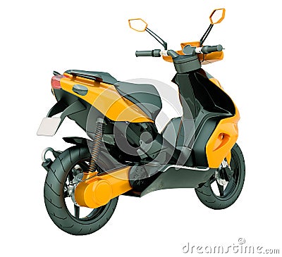 Modern scooter isolated Stock Photo