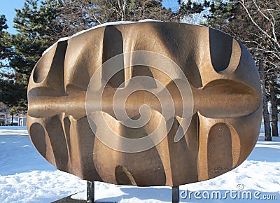 Modern sculpture Editorial Stock Photo